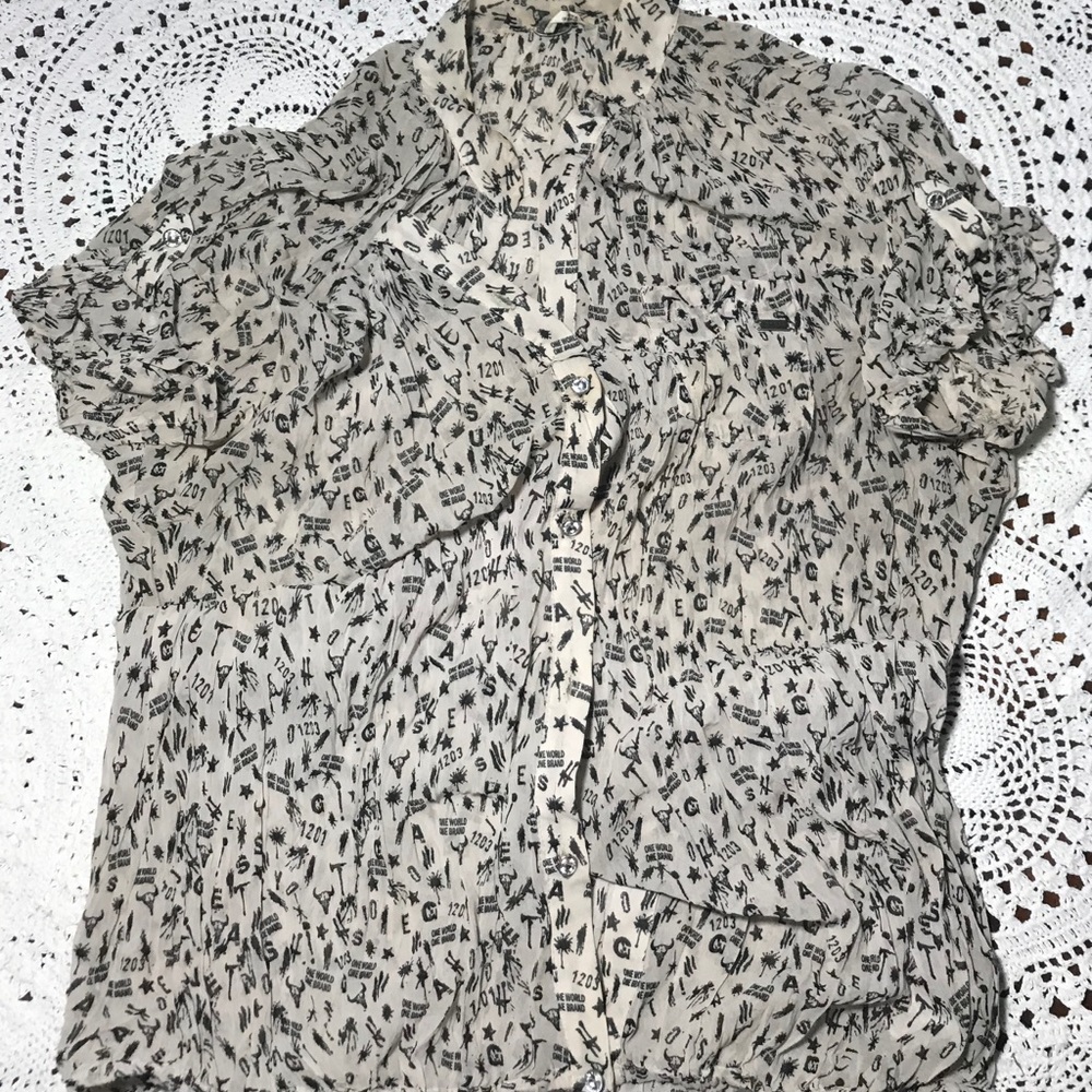 Guess blouse with elastic at the waist